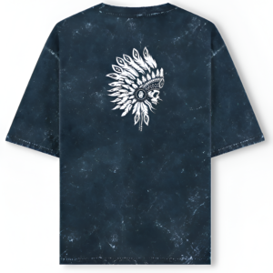 Tribe printed Acid Washed Oversized Tee