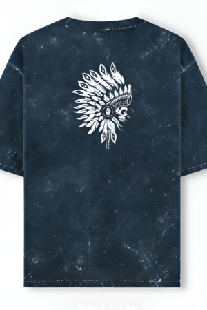 Tribe printed Acid Washed Oversized Tee