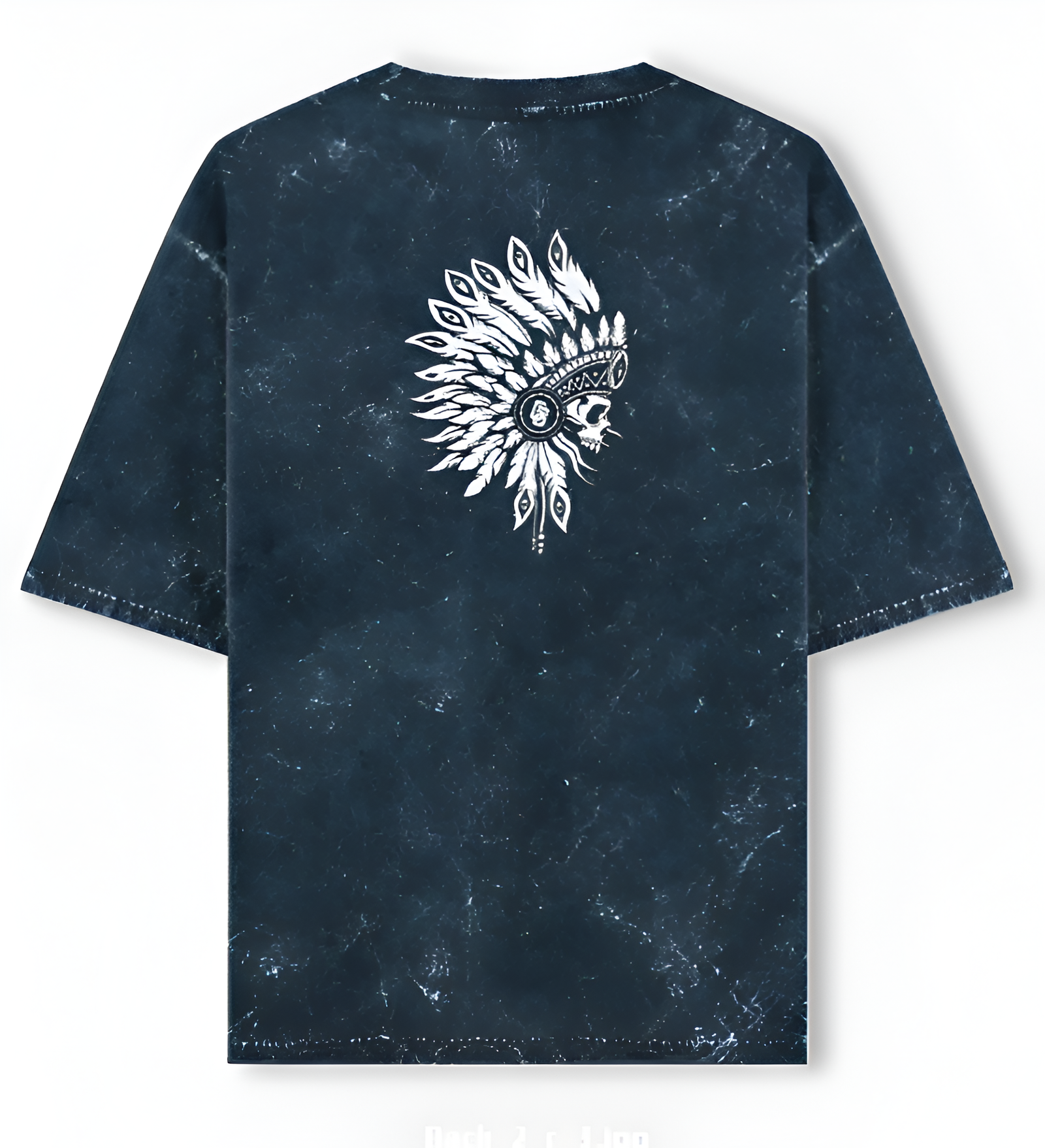 Tribe printed Acid Washed Oversized Tee