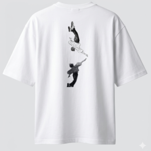 Illusion White Oversized Standard T-Shirt