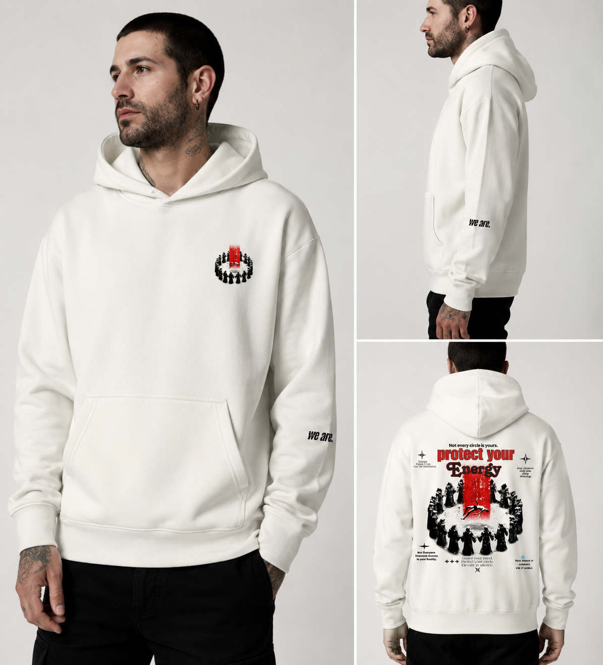 Choose your crowd dtg print Pullover Hoodie - Image 3