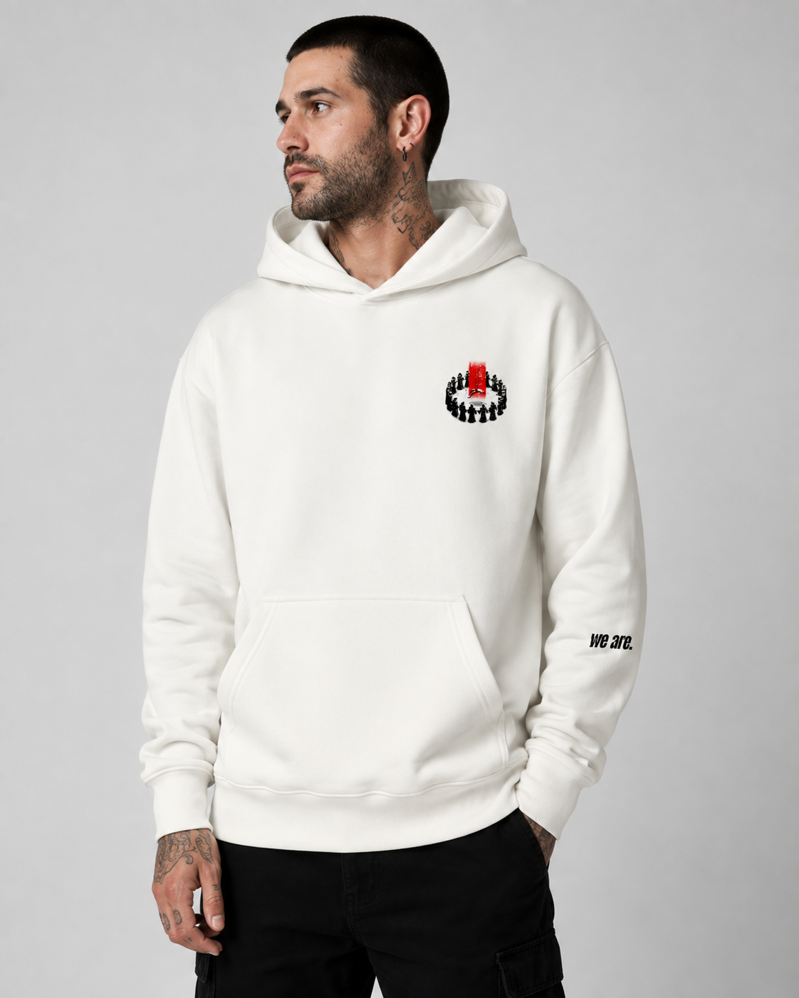 Choose your crowd dtg print Pullover Hoodie - Image 2